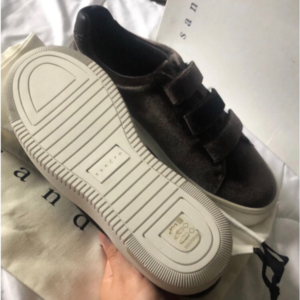 Sandro Anita Velvet sneakers